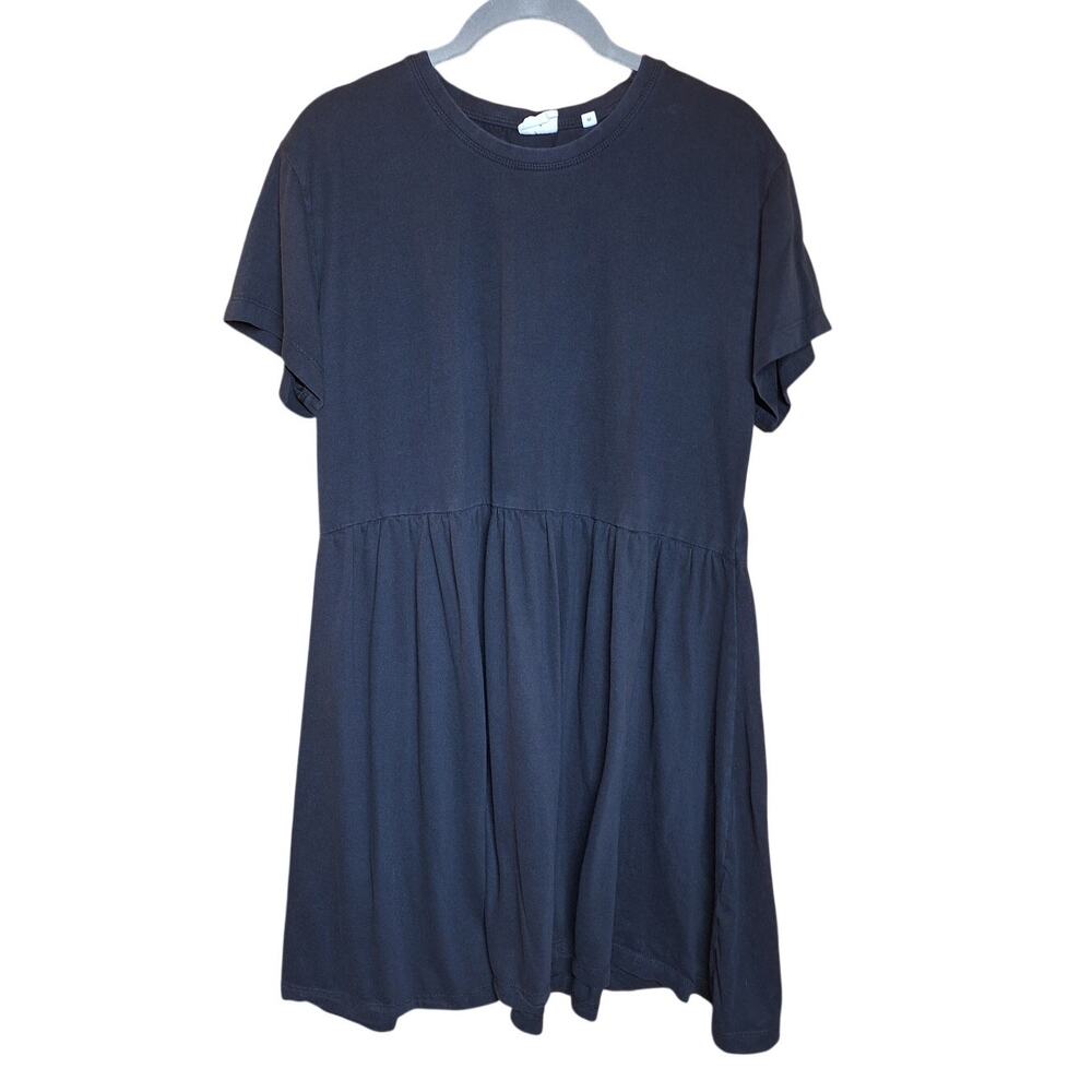 KOTN babydoll mini dress black soft cotton minimalist oversized t shirt dress